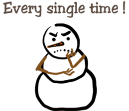 Snowman is coming (English) sticker #14707912