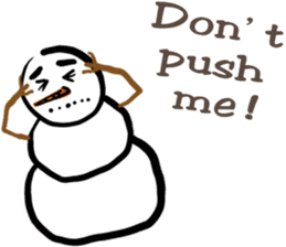 Snowman is coming (English) sticker #14707914