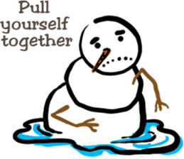 Snowman is coming (English) sticker #14707915