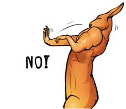 Kangaroo boxing! sticker #14708756
