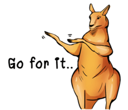Kangaroo boxing! sticker #14708760