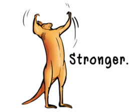 Kangaroo boxing! sticker #14708767