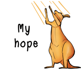 Kangaroo boxing! sticker #14708770