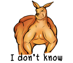Kangaroo boxing! sticker #14708784