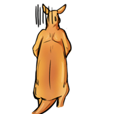 Kangaroo boxing! sticker #14708786