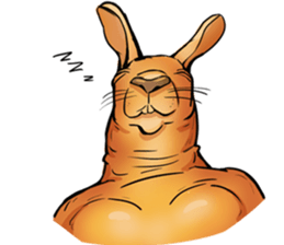 Kangaroo boxing! sticker #14708788