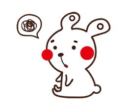 Apple cheeked Rabbit sticker #14709454