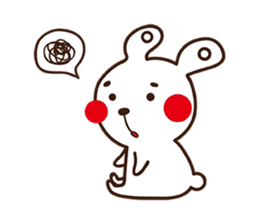 Apple cheeked Rabbit sticker #14709454