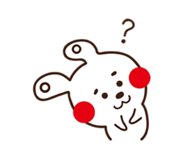 Apple cheeked Rabbit sticker #14709455