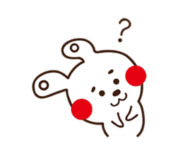 Apple cheeked Rabbit sticker #14709455