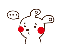 Apple cheeked Rabbit sticker #14709459