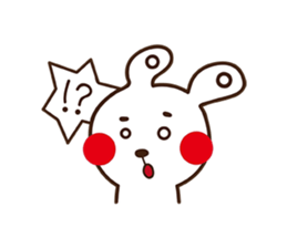 Apple cheeked Rabbit sticker #14709460