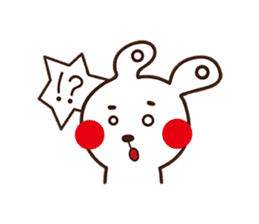 Apple cheeked Rabbit sticker #14709460