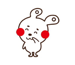 Apple cheeked Rabbit sticker #14709462