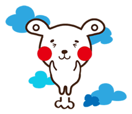 Apple cheeked Rabbit sticker #14709463