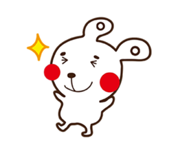 Apple cheeked Rabbit sticker #14709464