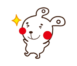 Apple cheeked Rabbit sticker #14709464