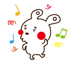 Apple cheeked Rabbit sticker #14709465