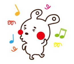 Apple cheeked Rabbit sticker #14709465