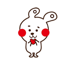 Apple cheeked Rabbit sticker #14709466