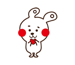 Apple cheeked Rabbit sticker #14709466