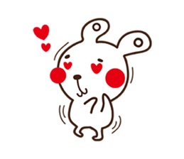 Apple cheeked Rabbit sticker #14709467