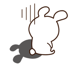 Apple cheeked Rabbit sticker #14709469