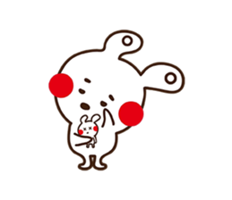Apple cheeked Rabbit sticker #14709470