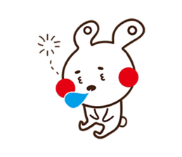 Apple cheeked Rabbit sticker #14709471
