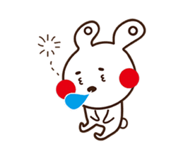 Apple cheeked Rabbit sticker #14709471