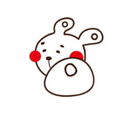 Apple cheeked Rabbit sticker #14709472