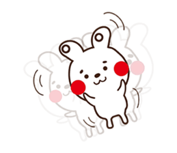 Apple cheeked Rabbit sticker #14709473