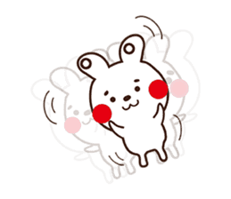 Apple cheeked Rabbit sticker #14709473