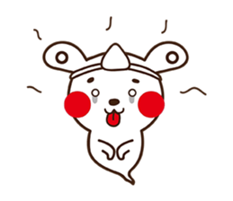 Apple cheeked Rabbit sticker #14709475