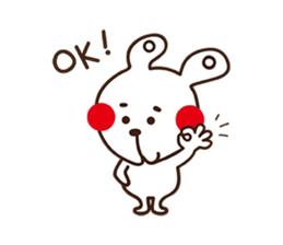 Apple cheeked Rabbit sticker #14709478
