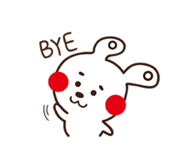 Apple cheeked Rabbit sticker #14709481