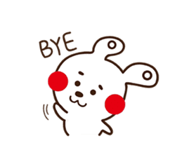 Apple cheeked Rabbit sticker #14709481