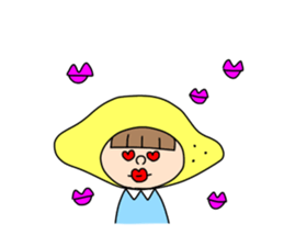 lemon lemon girl sticker #14709786