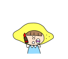 lemon lemon girl sticker #14709788