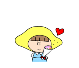 lemon lemon girl sticker #14709792