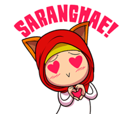 Cute K-Pop Hijab sticker #14710344