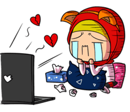 Cute K-Pop Hijab sticker #14710347