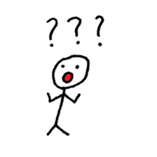 Communication stick man sticker #14710601