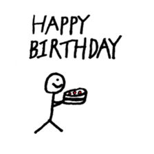 Communication stick man sticker #14710610