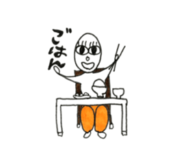 Person of long eyelashes 3 sticker #14710864