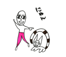 Person of long eyelashes 3 sticker #14710867