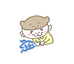 Daily life of office working daddy bear sticker #14711050