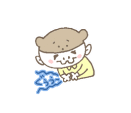Daily life of office working daddy bear sticker #14711050