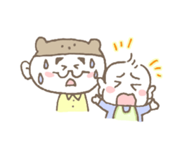 Daily life of office working daddy bear sticker #14711076
