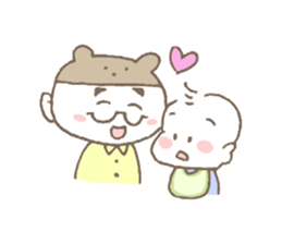 Daily life of office working daddy bear sticker #14711077